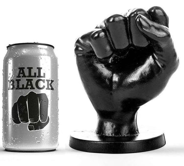 Plug Anale All Black a Forma di Pugno per Fisting Sicuro e Confortevole